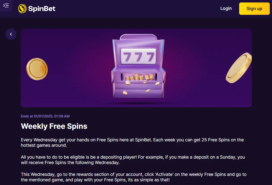 Spin Bet Bonus