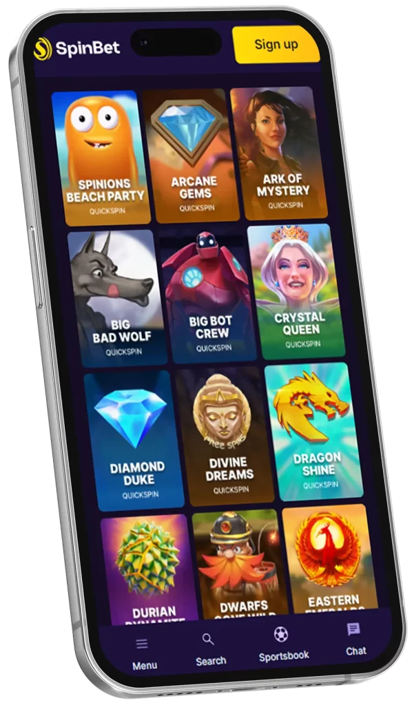 Spin Bet Casino Mobile App