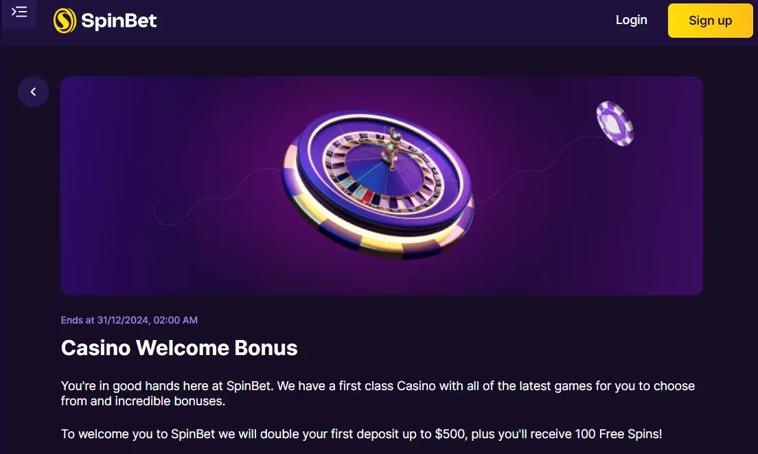 SpinBet Bonus