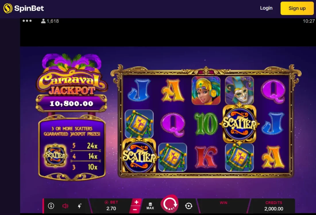 SpinBet Casino Games